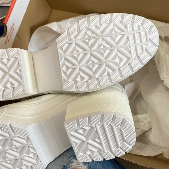 Converse Chuck Taylor 70DeLuxe Hi Western Platform White High-TopSneakers NIB9.5 - Picture 13 of 17